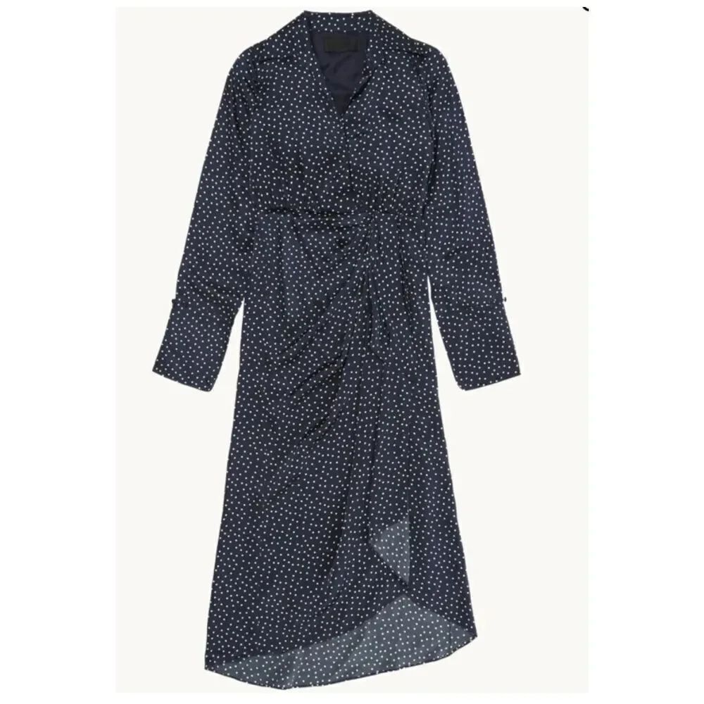 Wyeth Amy Dress in Navy Polka Dots NWT Size XL